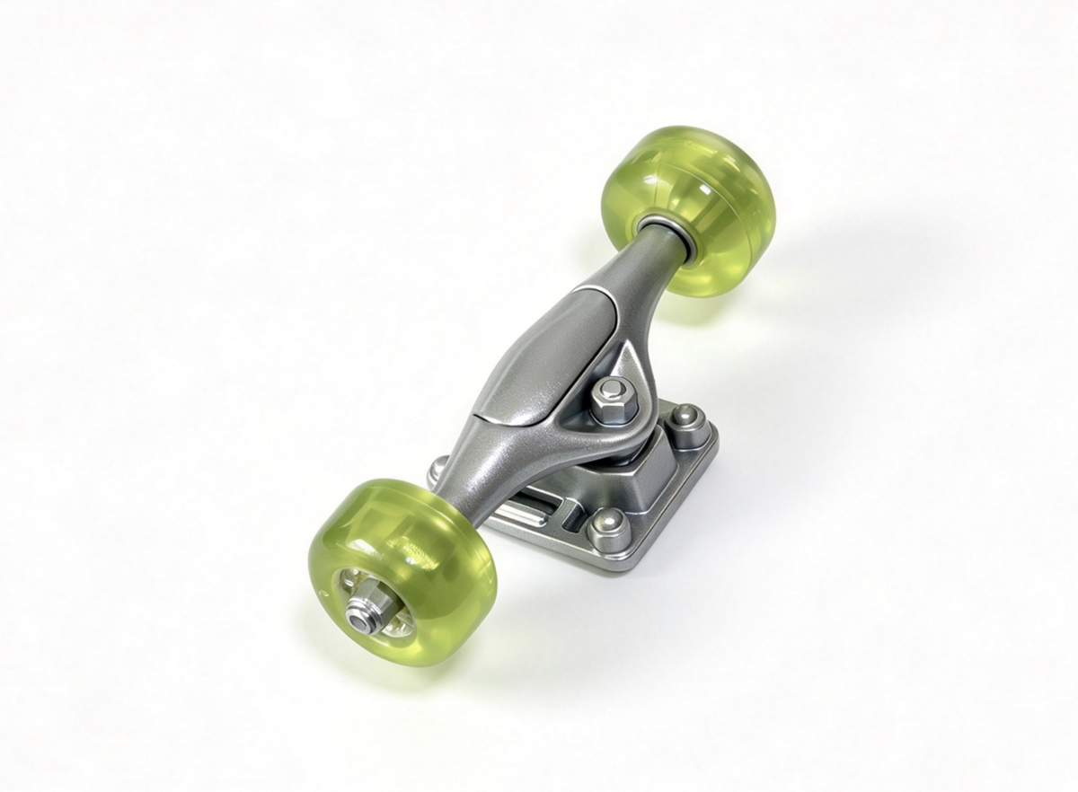 Skateboard Truck With Green Wheels FOR 18'' DOLL