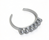 Silver Crown Headband With Faux Pearls FOR 18'' DOLL
