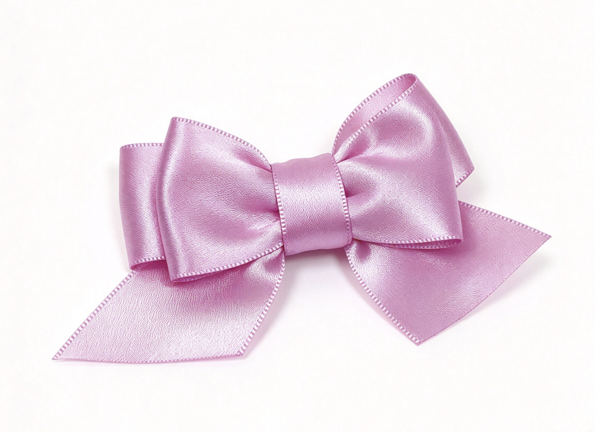 Lavender Satin Bow Hair Clip FOR 18'' DOLL