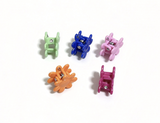 5Pcs Colorful Flower Hair Claws Set FOR 18'' DOLL
