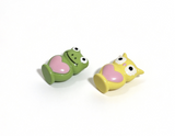 Frog And Owl Figurine Set For 18'' Doll Game