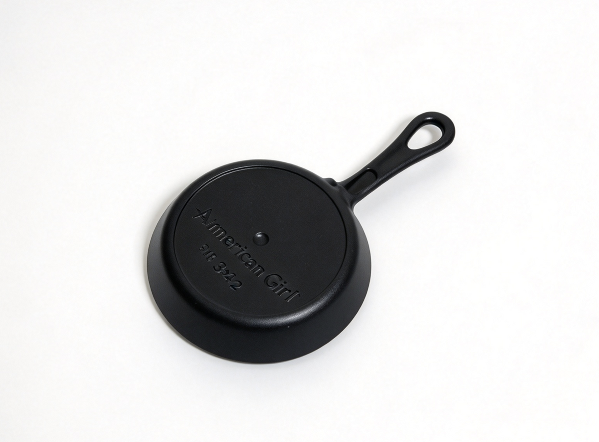 Black Frying Pan For 18'' Doll