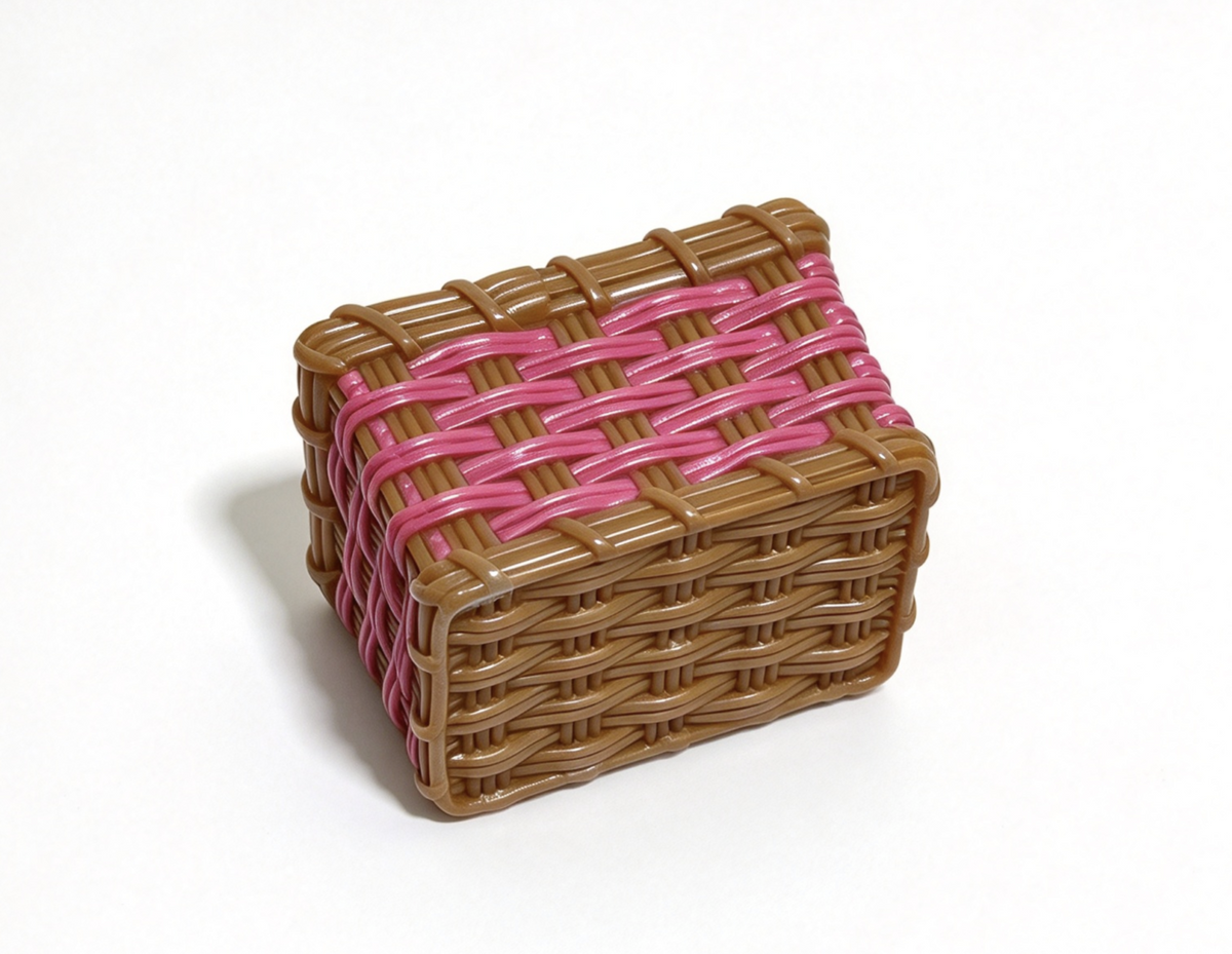 Vegetable Woven Basket For 14.5'' Doll Playhouse