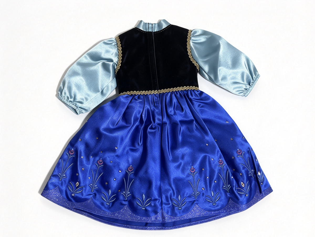 Limited Edition Blue Embroidered Princess Dress For 18'' Doll
