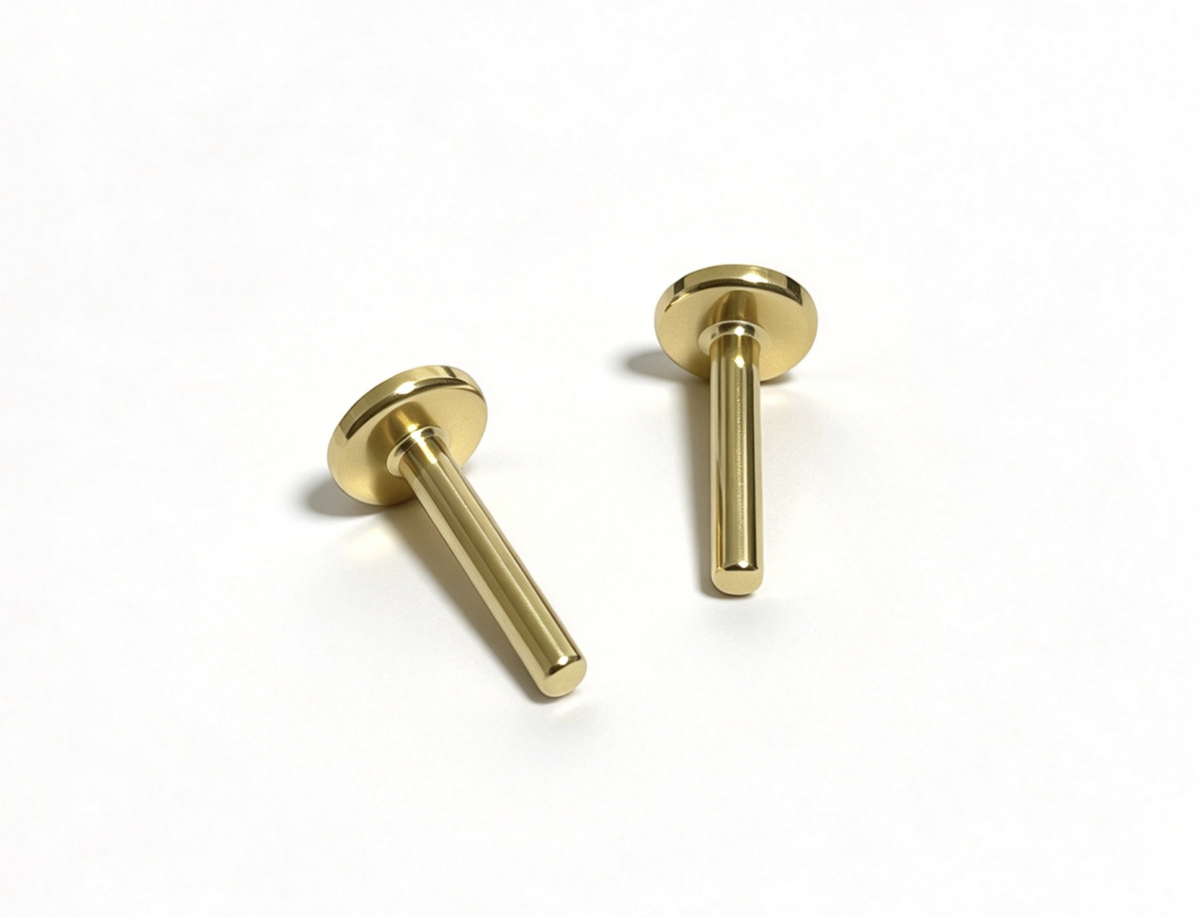 Set Of 2 Gold Rhinestone Stud Earrings For 18'' Doll