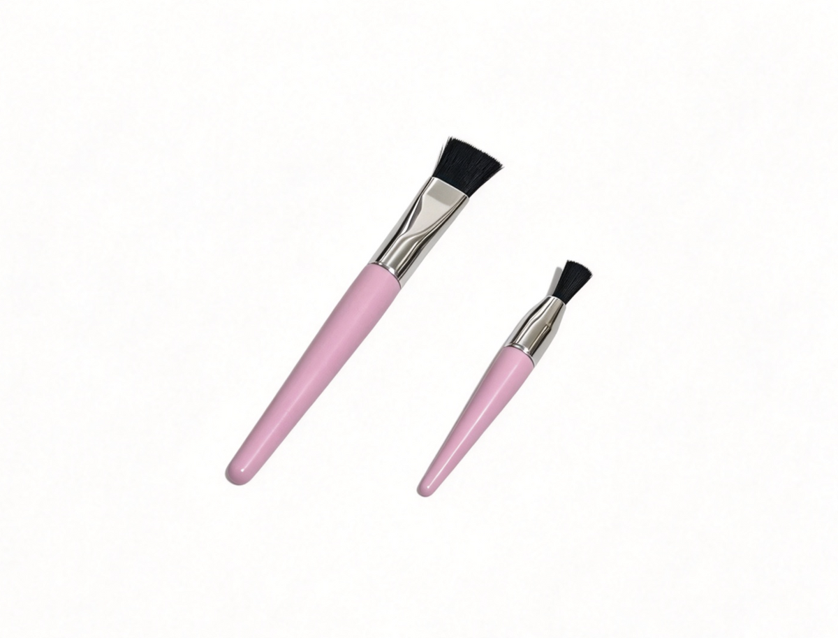 Set Of 2 Pink Makeup Brushes For 18'' Doll