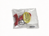 Set Of 2 Red Textured Hair Clips For 18'' Doll
