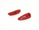 Set Of 2 Red Textured Hair Clips For 18'' Doll