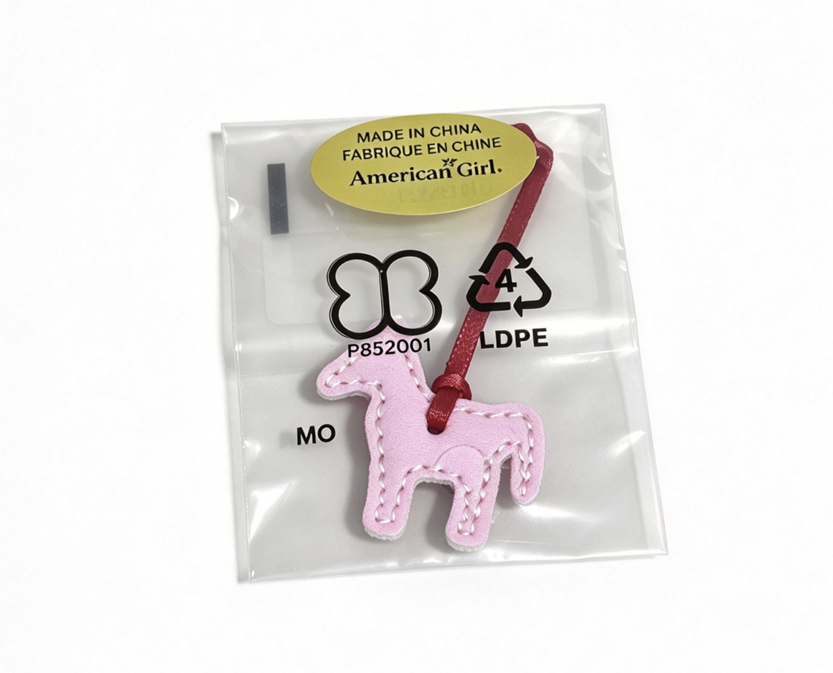 Pink Felt Horse Ornament For 18'' Doll