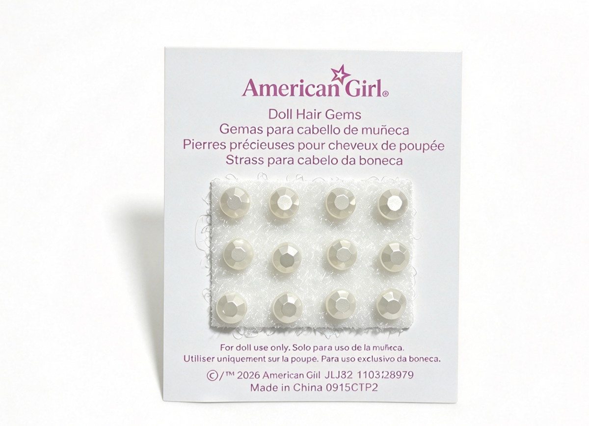 White Pearl Hair Gem Accessories For 18'' Doll