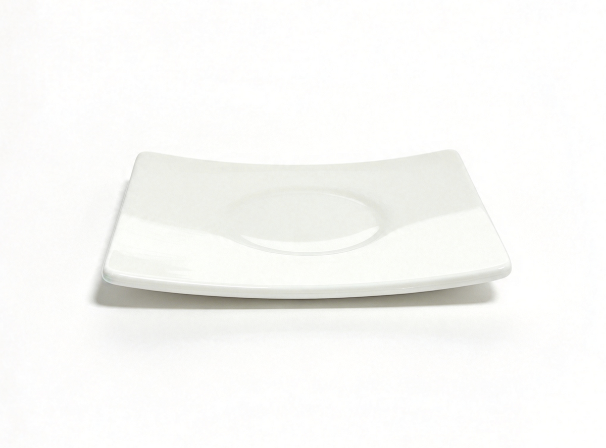 White Square Sample Plate For 18'' Doll City Market
