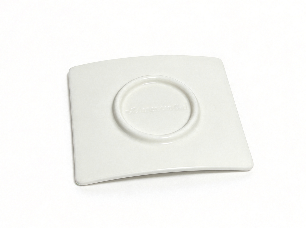 White Square Sample Plate For 18'' Doll City Market