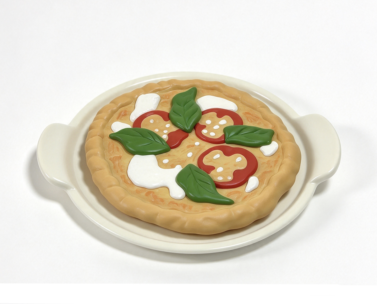 Pizza Pie & Pan For 18'' Doll Kitchen