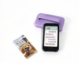 Pretend Mobile Phone Set For 18'' Doll With Double-Sided Screen Cards & Purple Handle Case