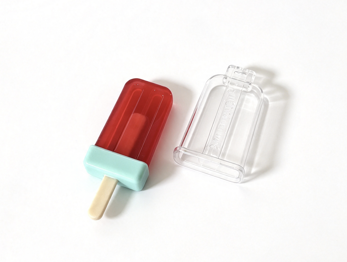 Red Popsicle Toy With Clear Storage Case For 18'' Doll Kitchen