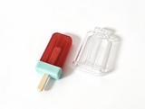 Red Popsicle Toy With Clear Storage Case For 18'' Doll Kitchen