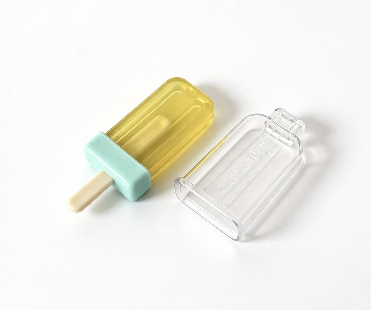 Yellow Popsicle With Clear Storage Case For 18'' Doll Kitchen