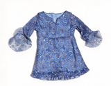 Blue Dress For 18'' Doll Paisley Talent Show Outfit