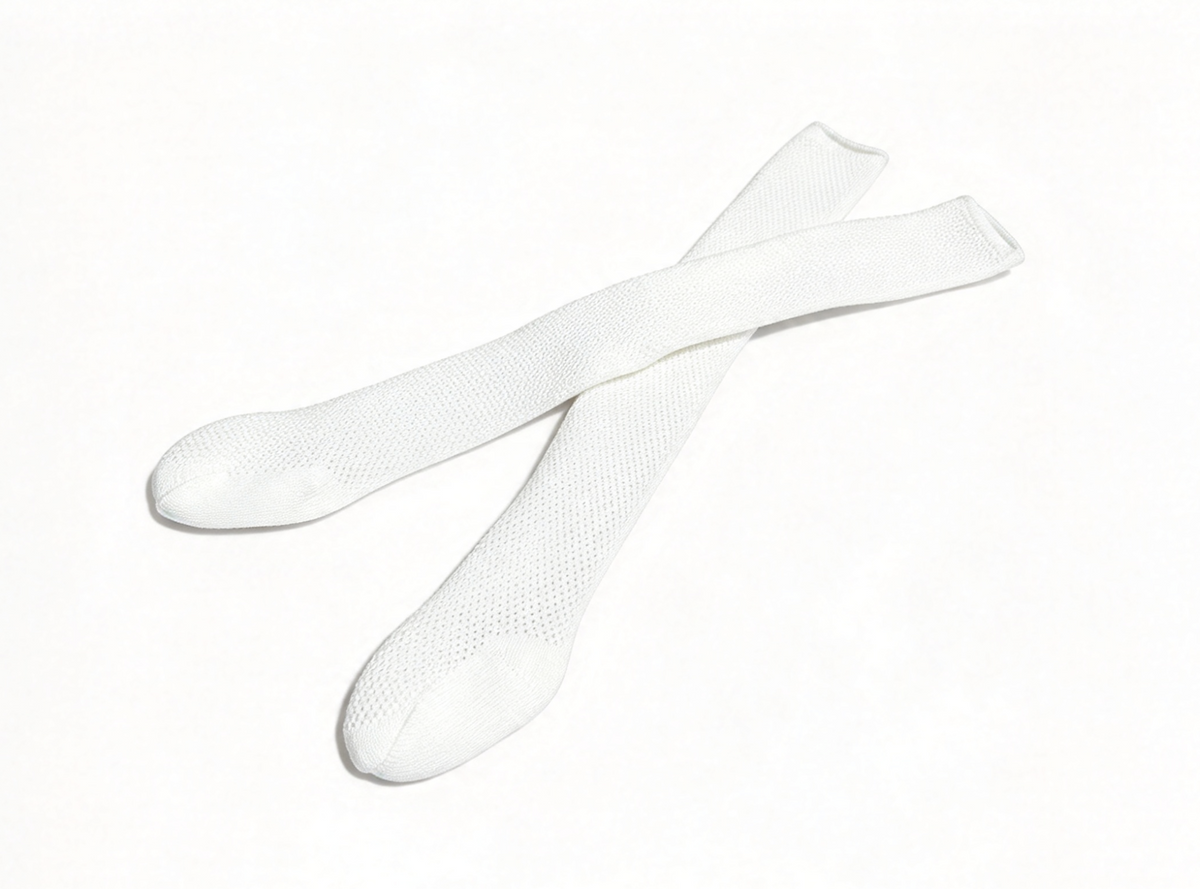Kit White Stockings Socks for 18'' doll  Holiday Christmas Historical Outfit