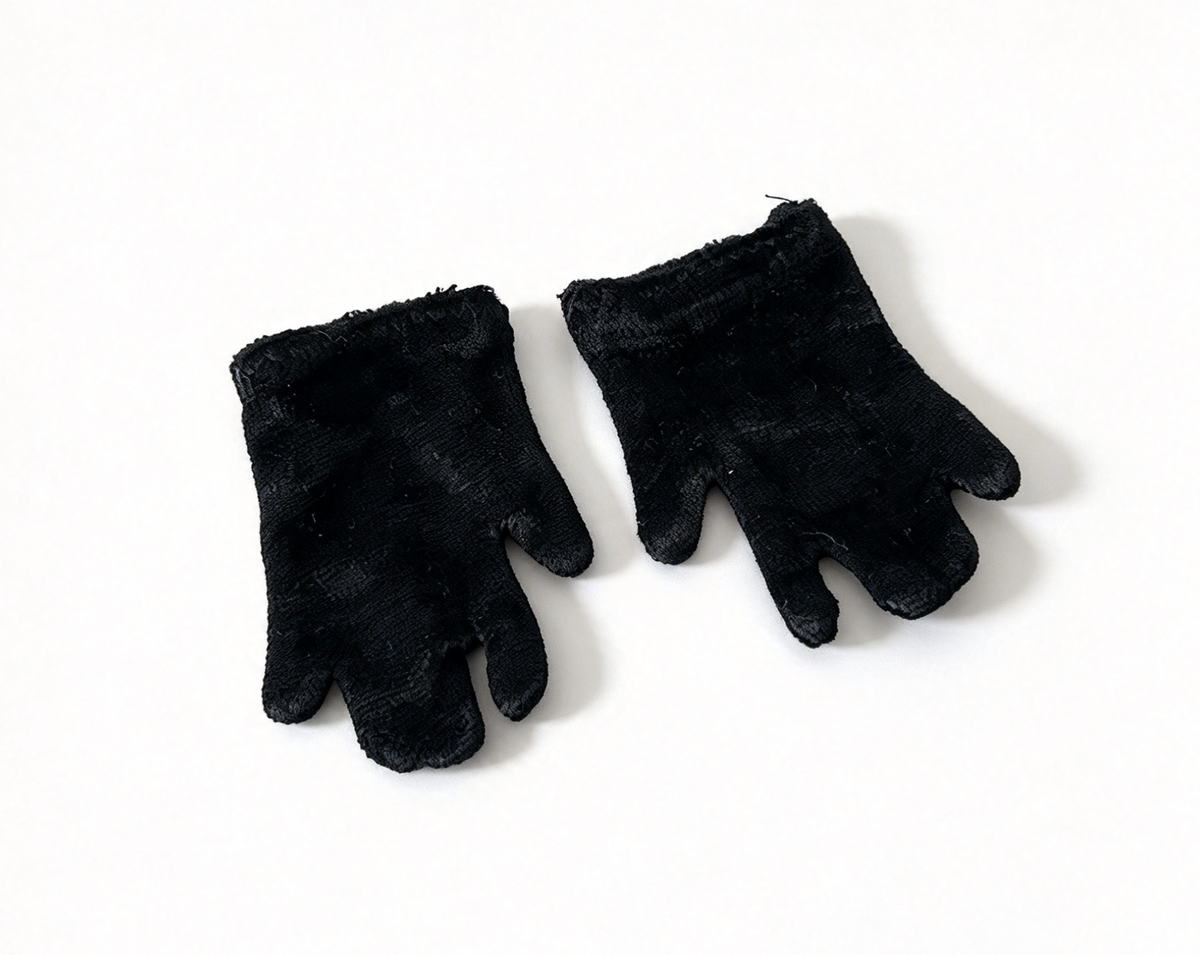 Black Gloves For 18'' Doll