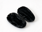 Black Plush Paw Slippers For 18'' Doll