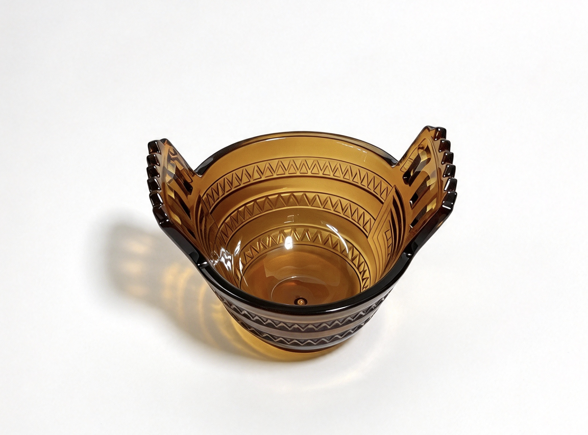Faux Etched-Horn Bowl from Kaya’s Trading Feast & Tule Mat Set for 18'' Doll