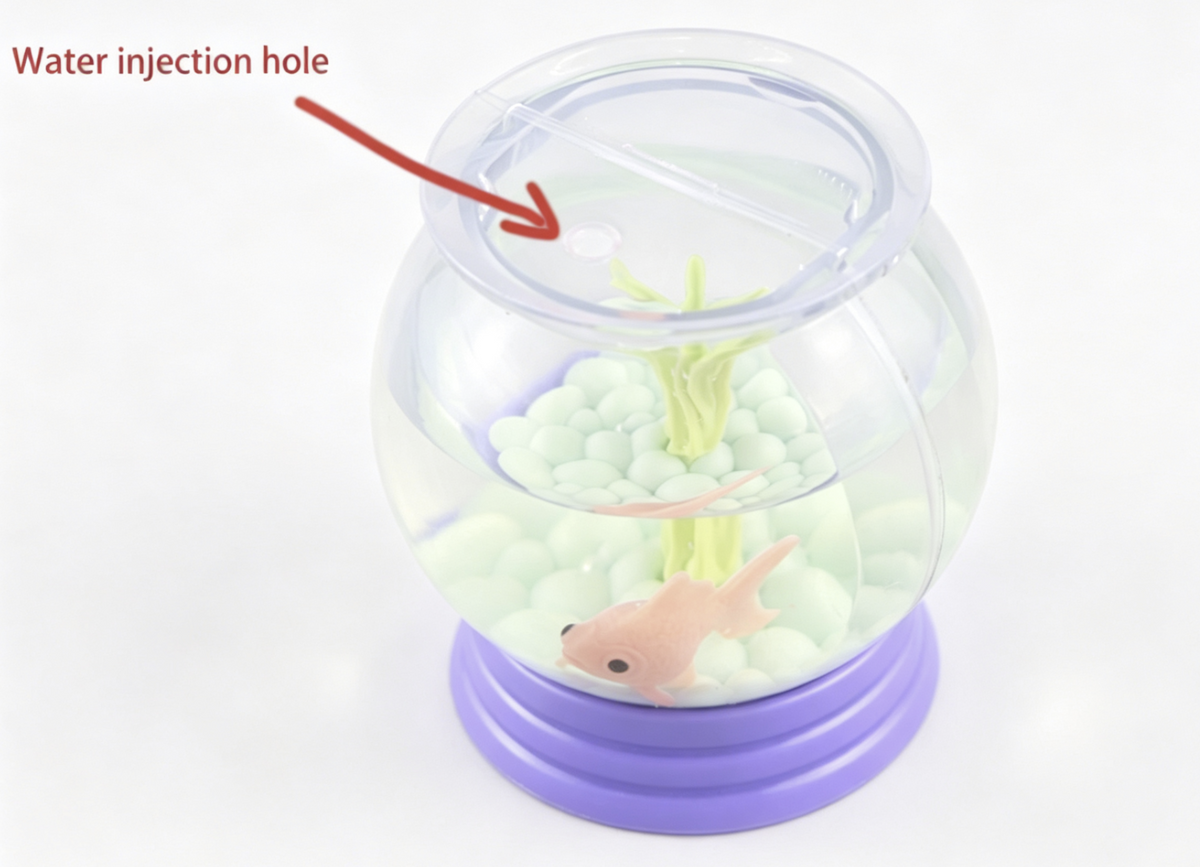 Fishbowl with Goldfish Pebbles & Plant for 18'' Doll Cool Classroom