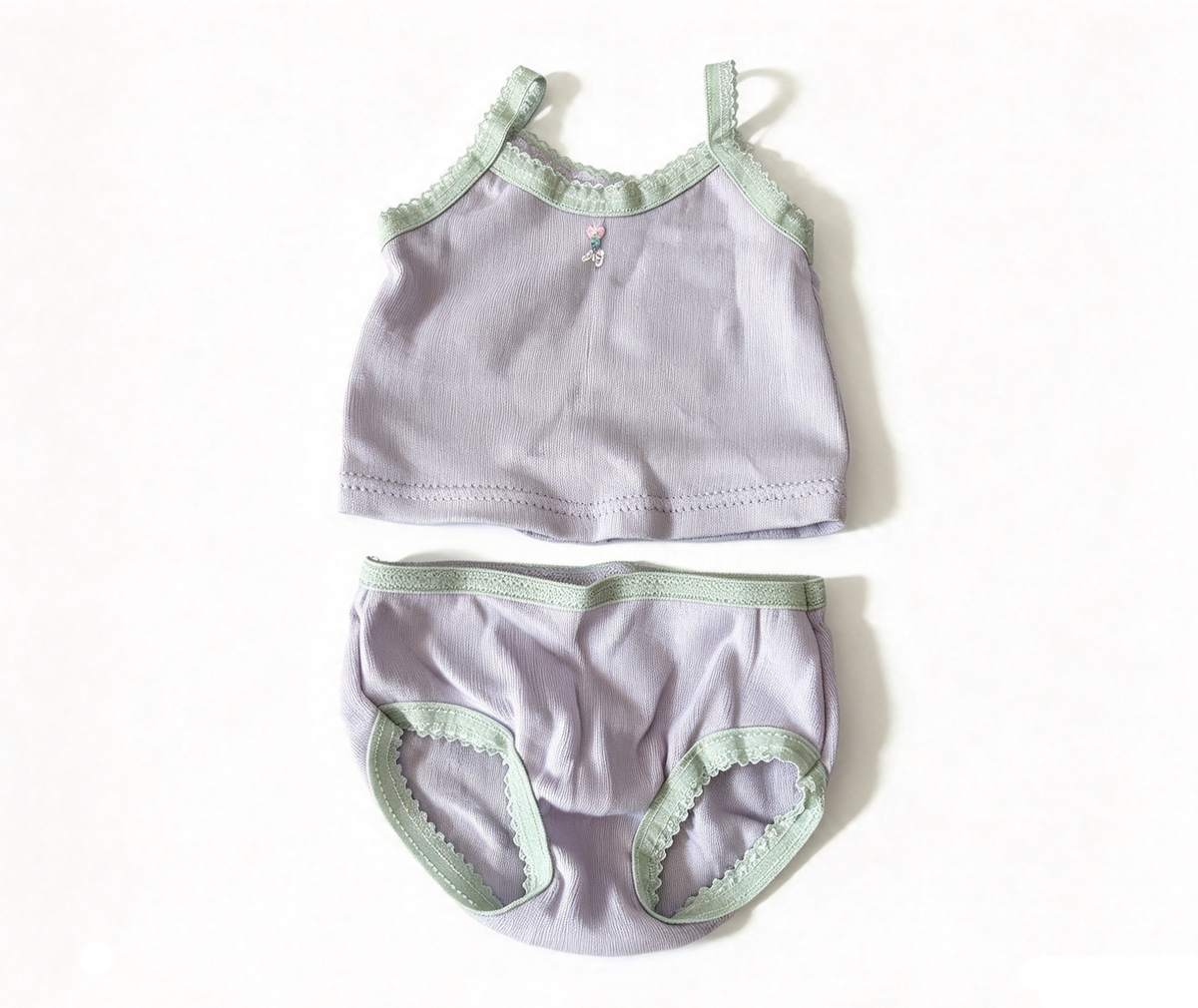Lavender Lace Cami Underwear Set For 18'' Doll Cami & Panties