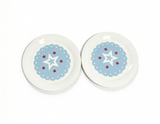 2 Star Pattern Plates FOR 18'' DOLL 2016 Dining Table & Chair II Set
