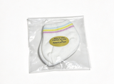 White Ankle Socks With Rainbow Stripes FOR 18'' DOLL