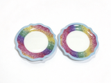 2Pcs Rainbow Glitter Plate Set FOR 18'' DOLL
