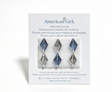 Six Purple And Blue Hair Gems FOR 18'' DOLL Snow Queen Outfit