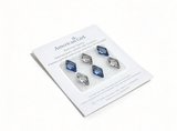 Six Purple And Blue Hair Gems FOR 18'' DOLL Snow Queen Outfit