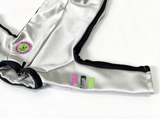 Athlete Downhill Racer Silver Ski Jump Suit for 18'' Doll