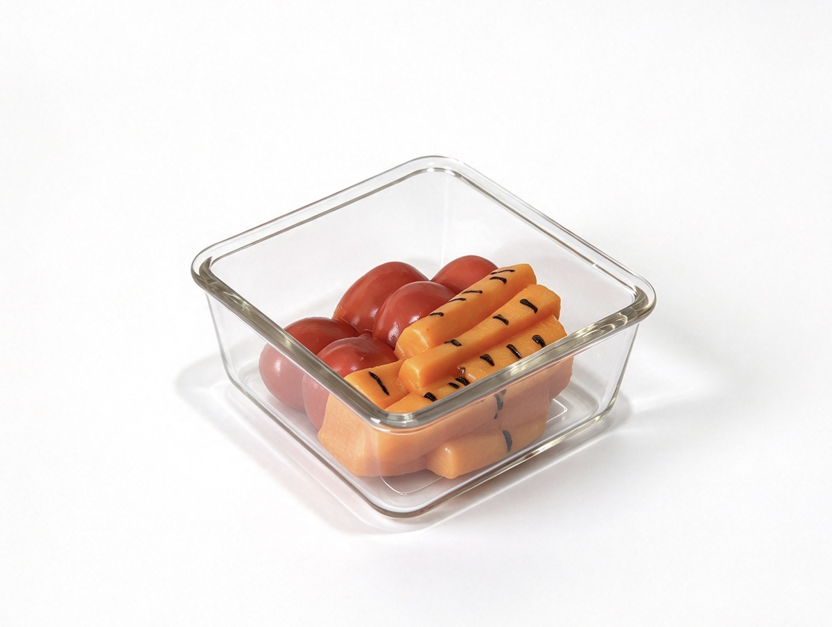 Container Of Tomatoes & Carrots For 18'' DOLL Bagged Lunch Set