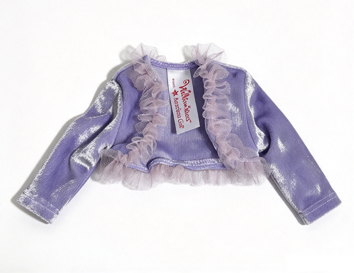 Purple Velvet Cardigan FOR 14.5'' DOLL Emerson Fairy-Tale Dress-Up