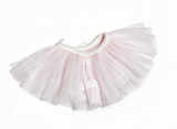 Sparkly Pink Tutu Skirt With White Bow FOR 18'' DOLL