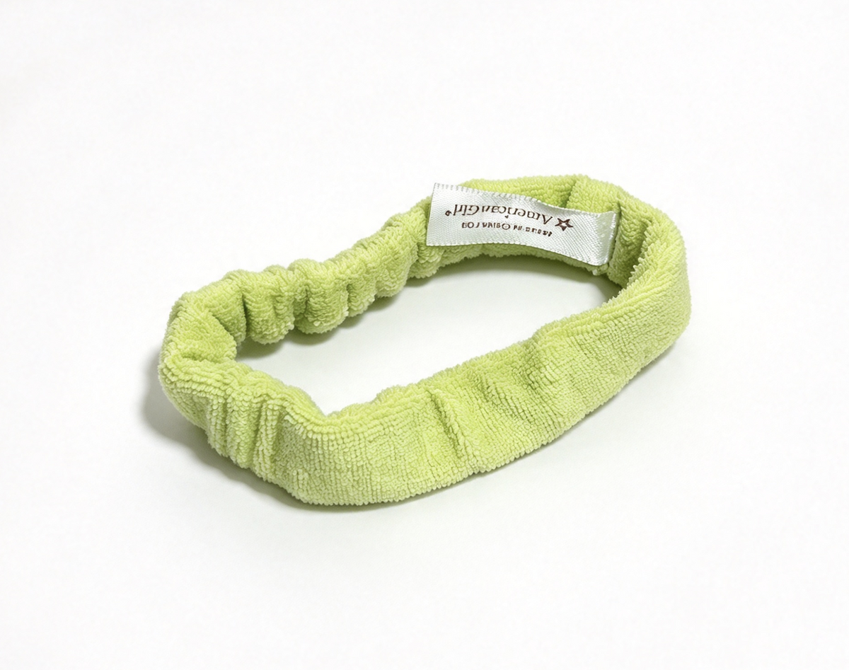 Light Green Terry Cloth Headband FOR 18'' DOLL