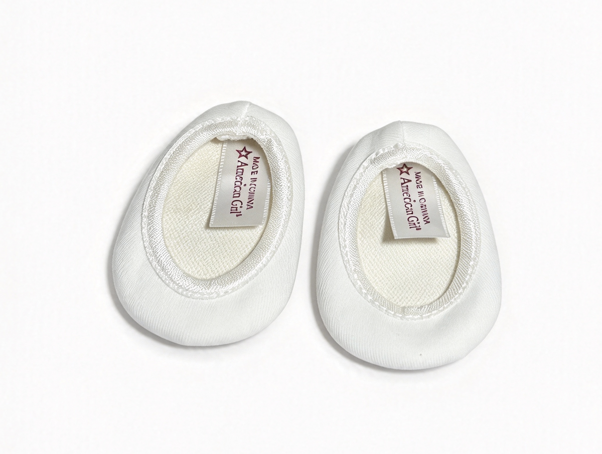 White Ballet Dance Shoes FOR 18'' DOLL