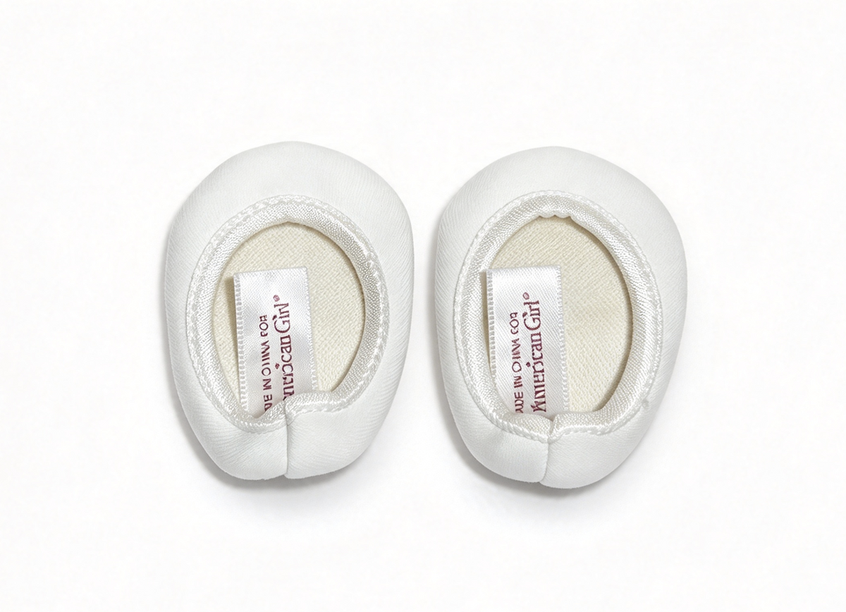 White Ballet Dance Shoes FOR 18'' DOLL