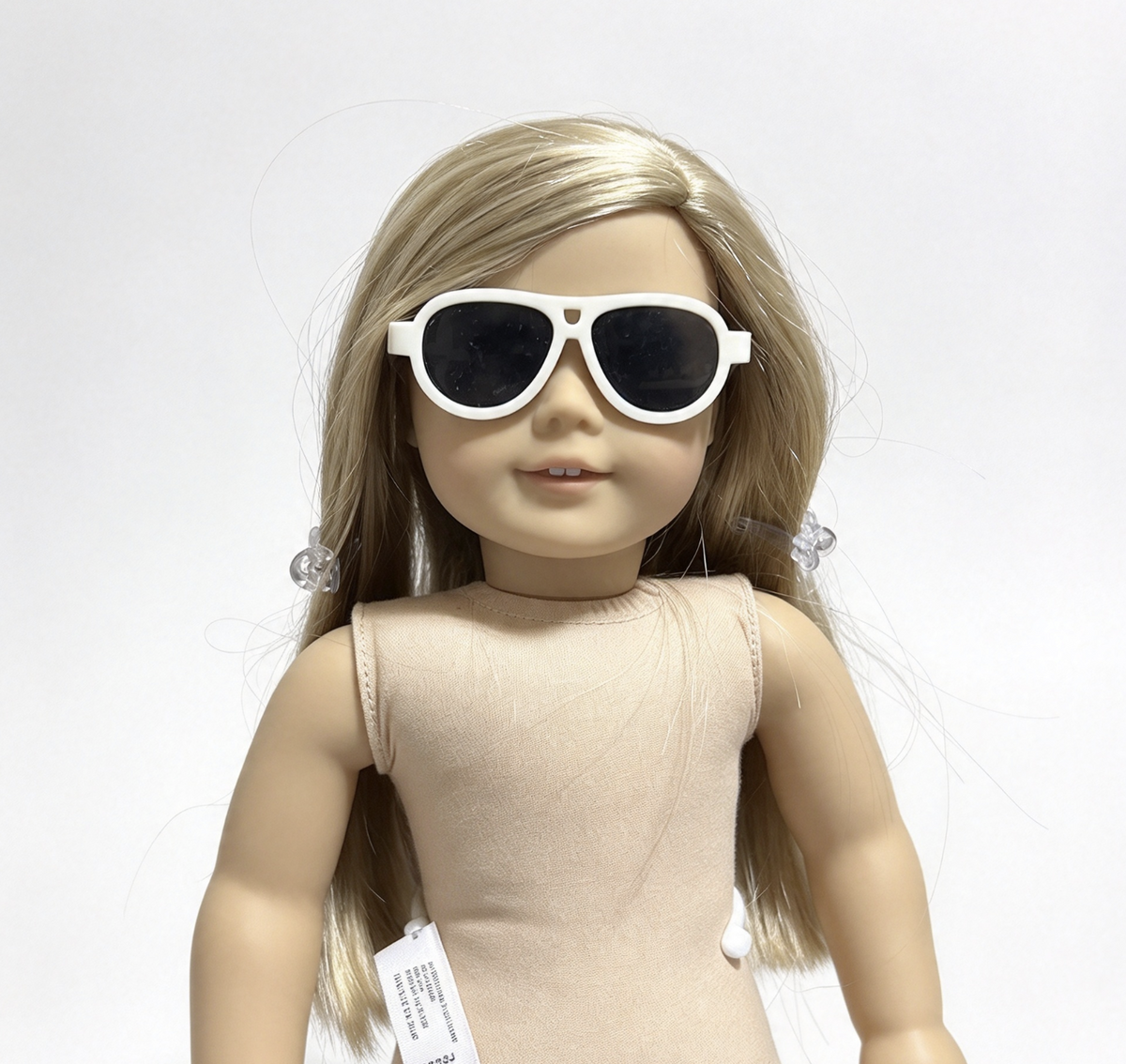 Go Girl Sunglasses for 18'' Doll white glasses