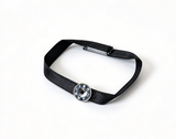 Limited Black Satin Ribbon Choker Necklace With Swarovski Crystal For 18'' Doll PRINCESS