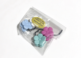 4 multicolored flower hair clips For 18'' Doll Best Sleepover Ever Spa Set