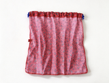 Paisley Fabric Curtain & Rod For 18'' Doll Camp Hangout