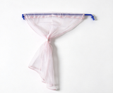 Pink Mesh Curtain & Rod For 18'' Doll Camp Hangout