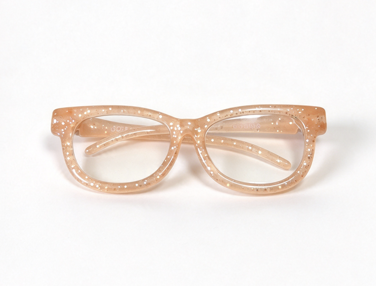 Peach Glitter Glasses For 18'' Doll