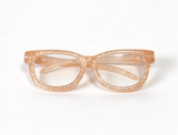 Peach Glitter Glasses For 18'' Doll