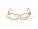 Peach Glitter Glasses For 18'' Doll