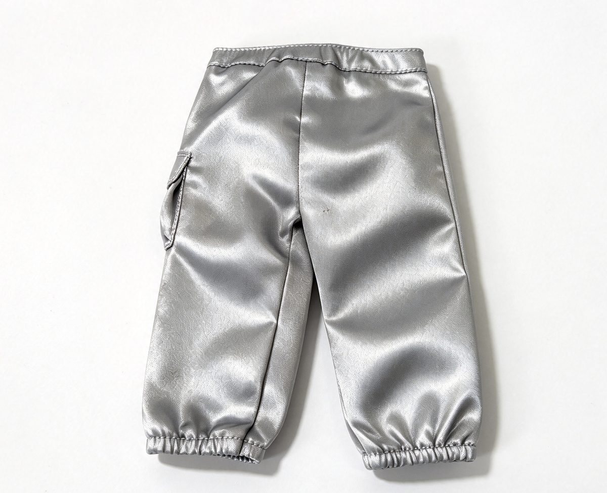 Silver Jogger Pants for 18'' doll Kavi Meet Outfit