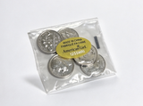 5Pcs Pretend One Dime Copy Metal Coins For 18'' Doll Play Money Set